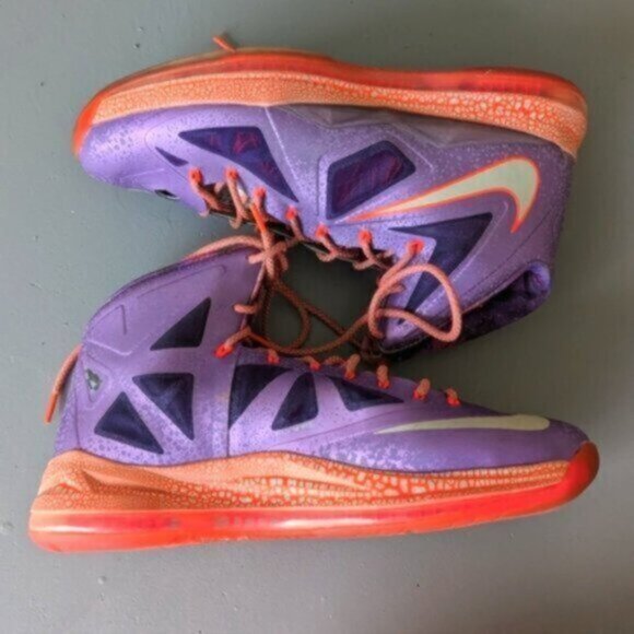 Nike Lebron X 10 All Star Extraterrestrial Purple Sneakers - Picture 8 of 11